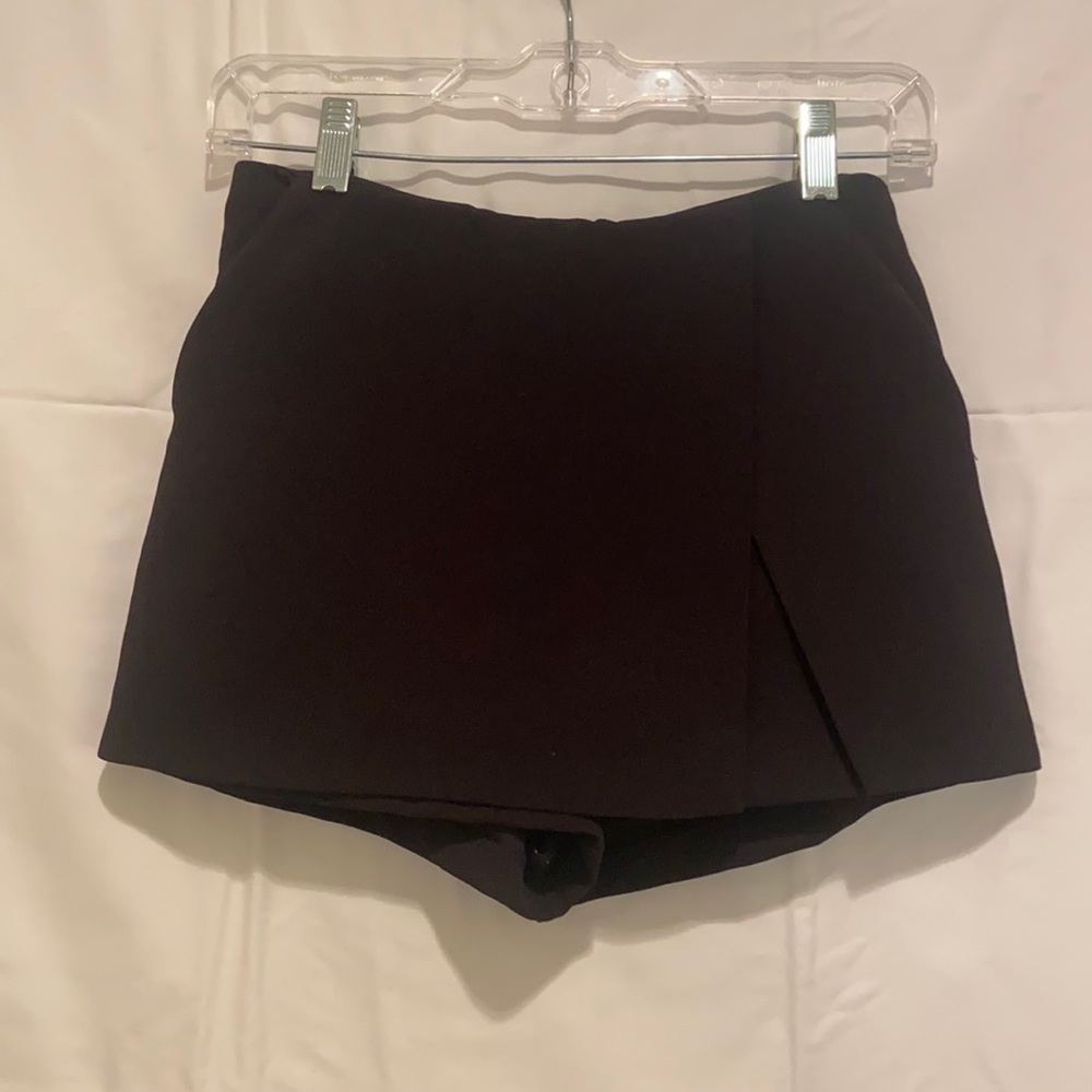 Black envelope skirt